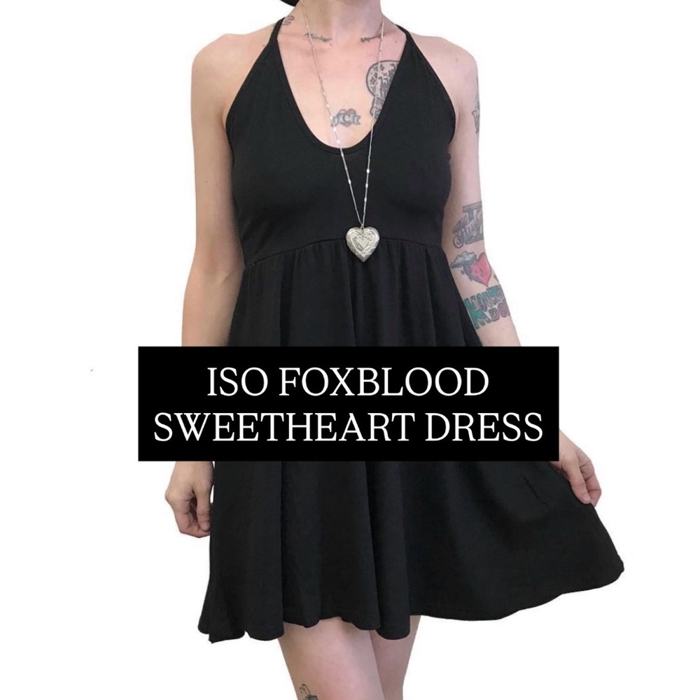 ISO FOXBLOOD SWEETHEART DRESS SIZE M-L
